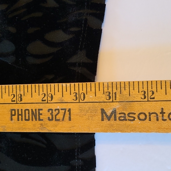 Black Velvet Pattern Top, 3X, Style & Company - Picture 11 of 13